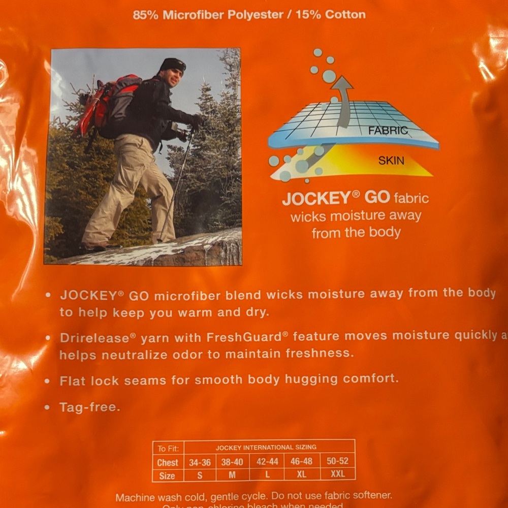 Jockey Gray Performance Base Layer Thermal Shirt - Picture 5 of 7